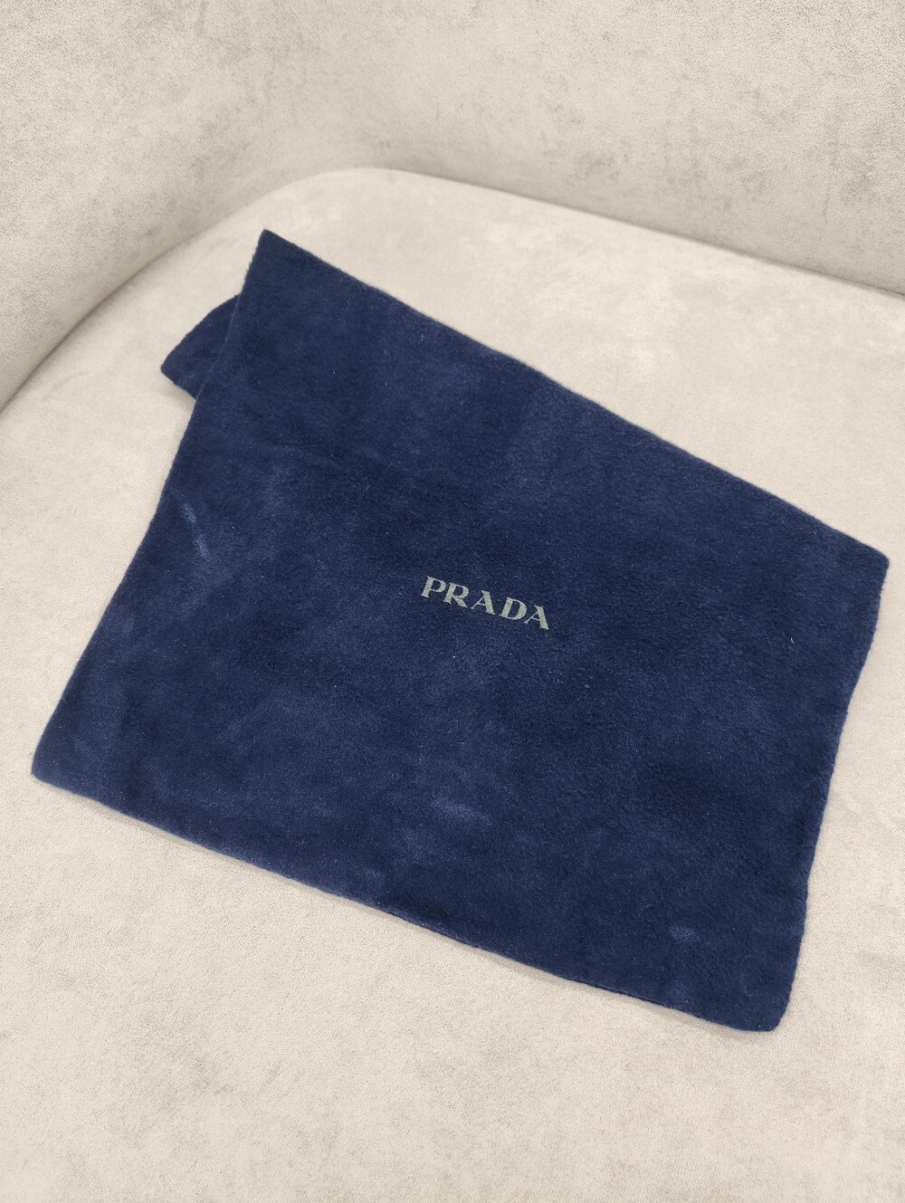 Prada Dust Bag Shoes Bag Navy Blue Luxury Designer Logo Storage Made In Italy